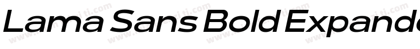 Lama Sans Bold Expanded字体转换